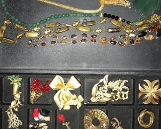 Lots and lots of vintage and co temporary costume jewelry.