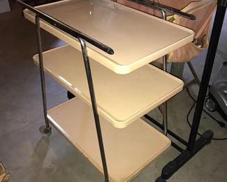 Vintage 3-tier rolling cart.