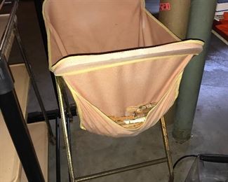 Vintage laundry cart.