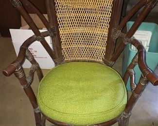 Vintage rattan chair.