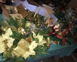 Lots of Christmas decor, some vintage.