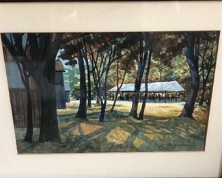 Beautiful original painting from local legend, Vitus Kaiser, who trained under Joseph Plavcan