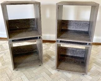 Faux Wood Container Store stacking cubes