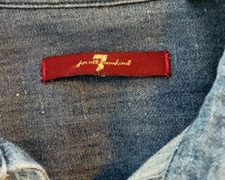 "7 for all mankind" jean shirt