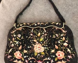 Herve Paris beaded handbag