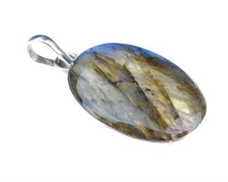 925 Sterling Silver and Abalone Necklace Pendant