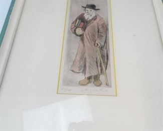 Original Etching of Scholar by John Le Quintana