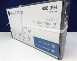 Glacier Bay, Chrome Kitchen Faucet with Side