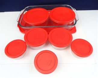 Pyrex Brand Glass Casserole Dish Storage