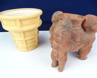 Mexican Styled Pottery Vase Planters