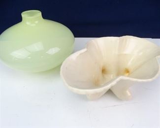 Pottery Planter Semitransparent Glass Vase