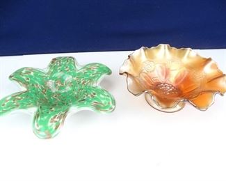 Vintage, Artistic, FloralInspired Glass Bowls