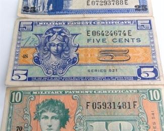 3 Military Payment Certificates