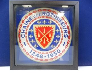 Chaines des Rotisseurs Wall Hanging Shadowbox