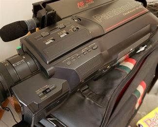 Vintage Panasonic OnmiMovie VHS camera bundle