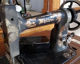 Antique White sewing machine