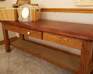 Old doctor's examination table