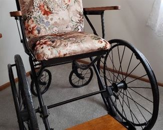 Restored antique wheelchair