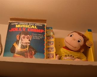 Vintage Curious George, Musical Jolly Chimp