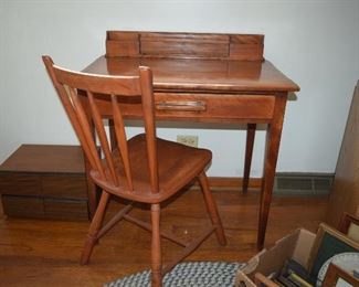 Vintage Desk, Chair