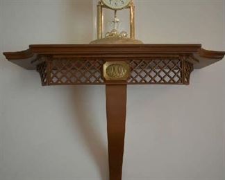WALL SHELF, CLOCK