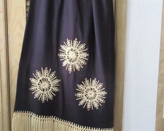 Gorgeous hand embroidered shawl.  Work of art!