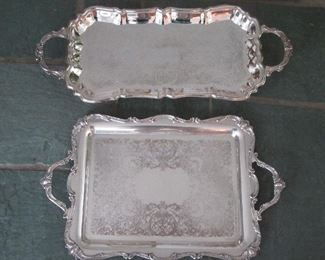 Silverplated trays