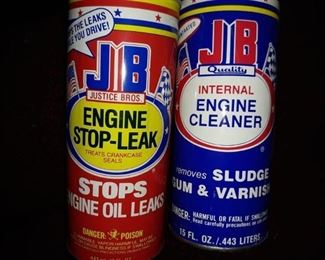 Contents of Shelf - Engine Cleaner, Parts, and More