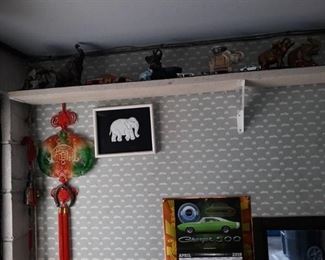 Extraordinary Elephant Collection, Car Pictures, Assorted Figurines, Wall Hangings, and More