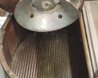 Inside of the Old Wooden Washing Machine