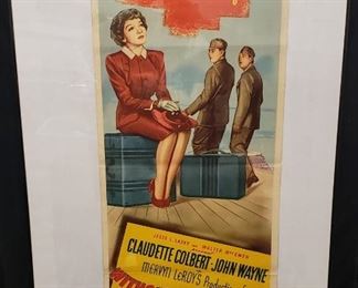 Early John Wayne Poster - 1946 Without Reservations