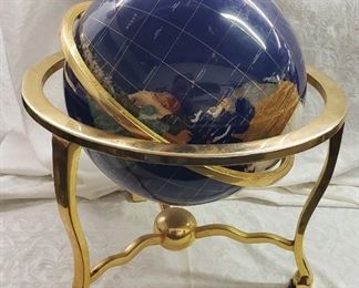 Vintage Gem Stone Globe