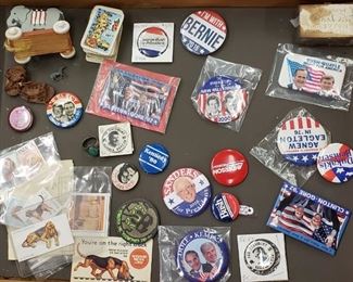 Political Pin Backs