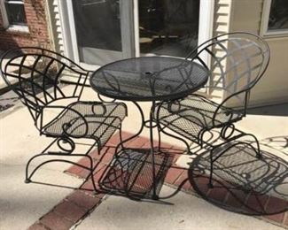 Cafe Table and Two Chairs