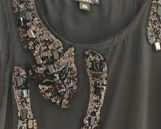 DKNY Leopard Sequin Dress