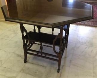 Octagonal Table with Victorian Base