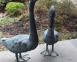 Pair of Outdoor Geese