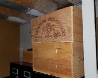 vintage wooden crates