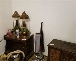 drip lamp, vintage vacuums 