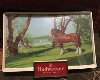 Lighted beer sign 1950s