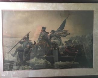 Washington Crossing the Delaware framed print 