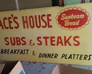 large Ace's house deli shop sign, North King Street in Wilmington