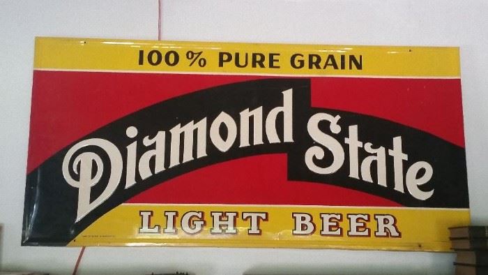 Diamond state beer sign Wilmington, 1952