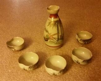 Japan - sake carafe & cups