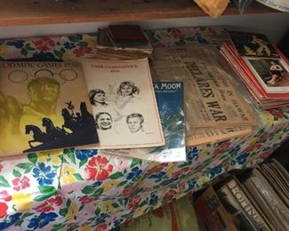 Old Time magazines, 1936 Olympic magazines, WWII newspapers