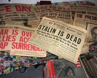 WW2 newspapers