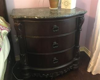 Beautiful marble top nightstand