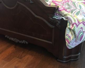 Ornate king bed