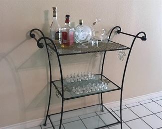 Bar table and chess set