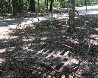 Metal bench
